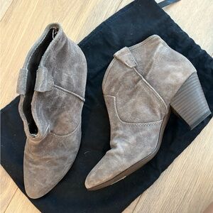 Vintage Suede Western Style Boots